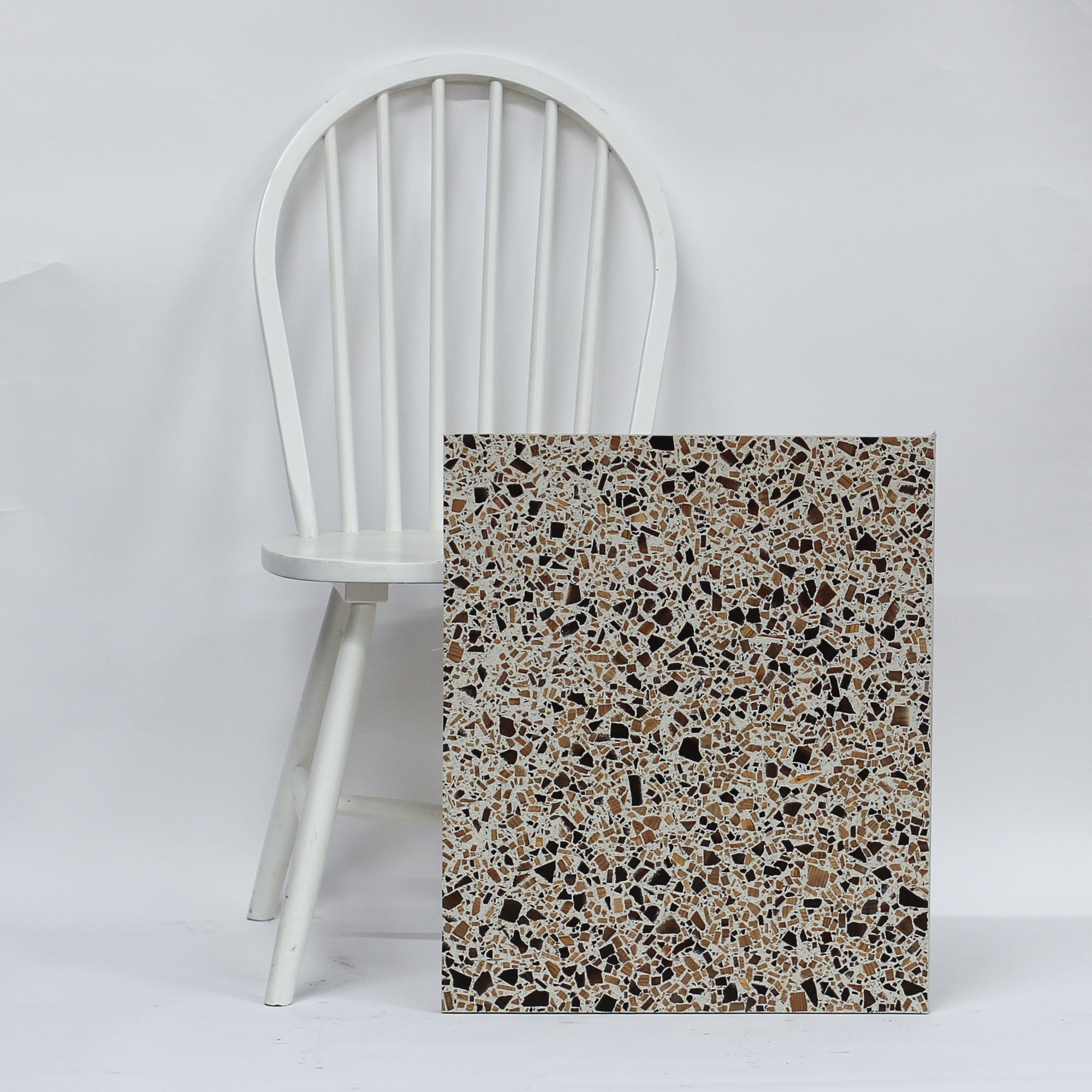 Ivory Cedar and Walnut - 590 x 500mm