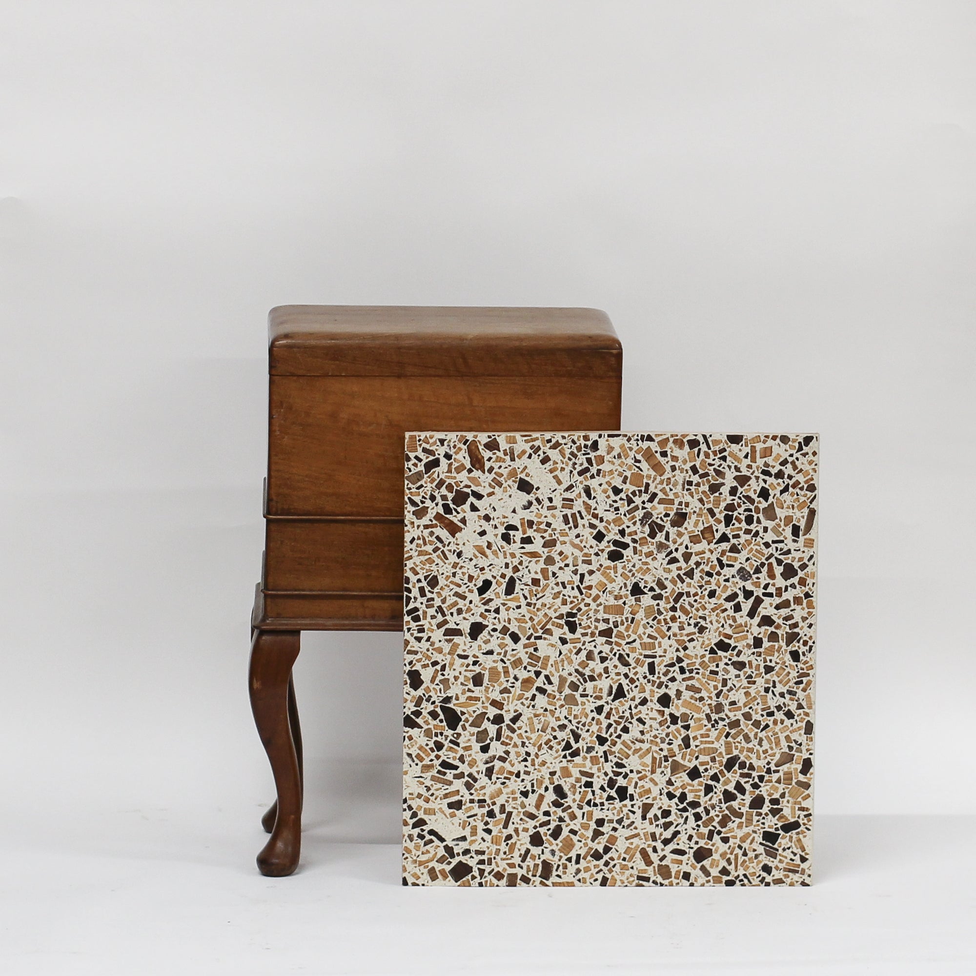 Ivory Cedar and Walnut - 500 x 450mm