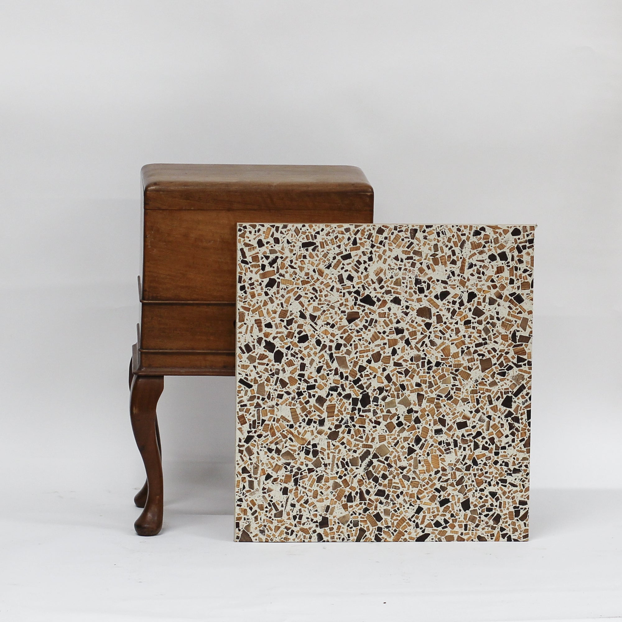 Ivory Cedar and Walnut  - 535 x 495mm