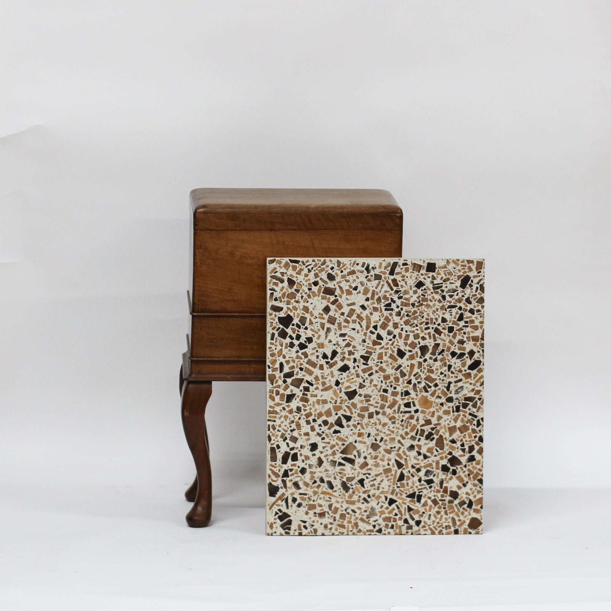 Ivory Cedar and Walnut - 505 x 400mm