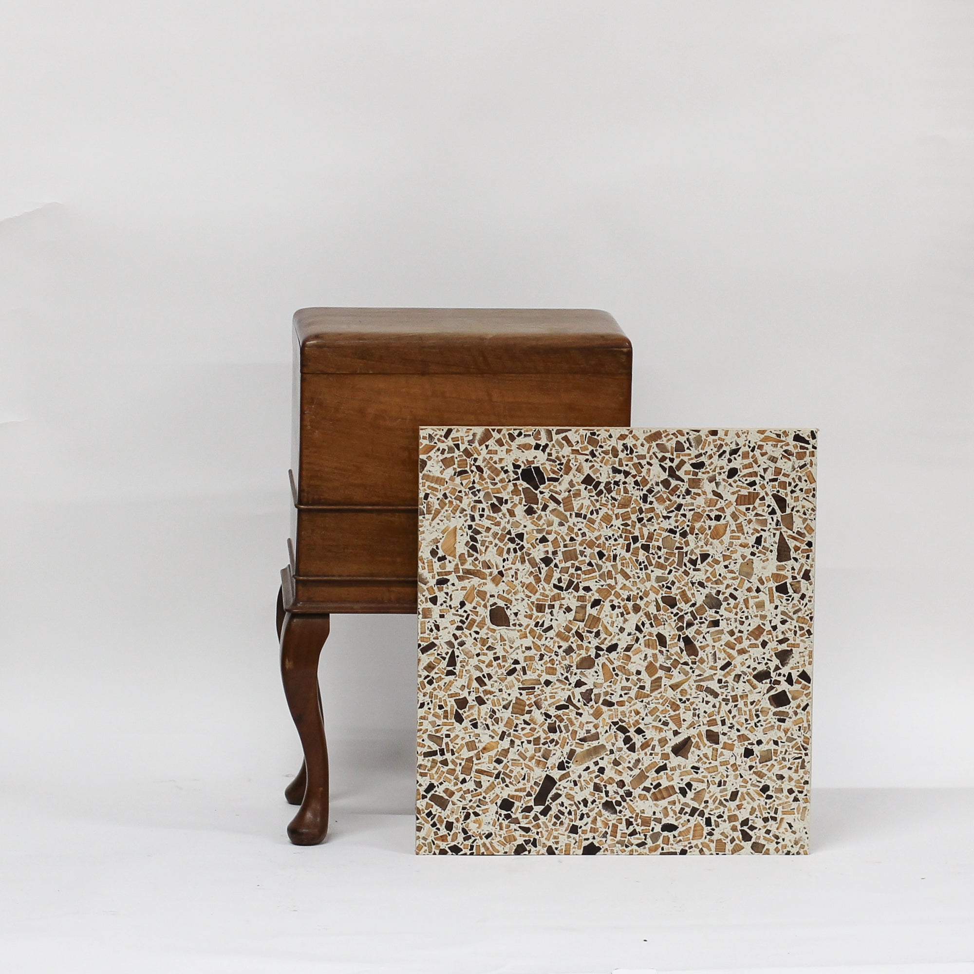 Ivory Cedar and Walnut - 455 x 495mm